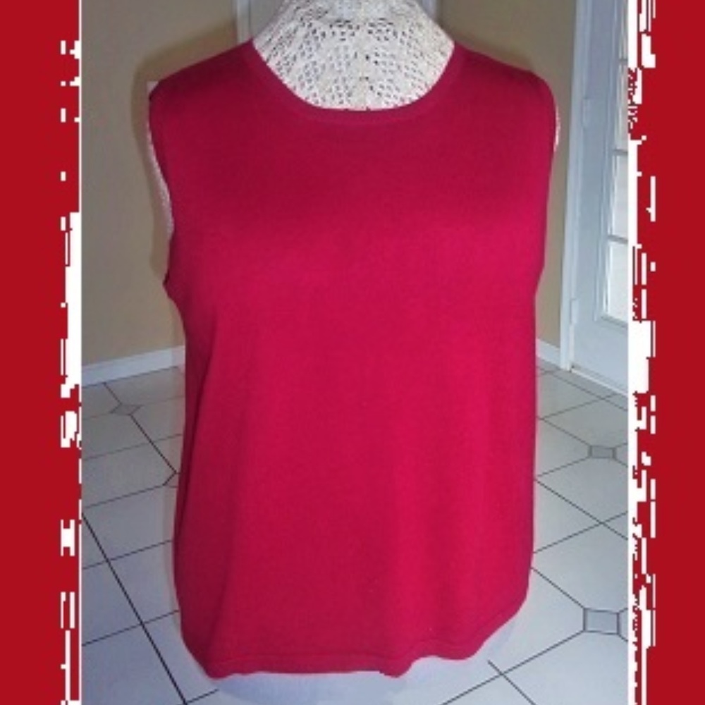 Deep Rich Red Sweater Vest